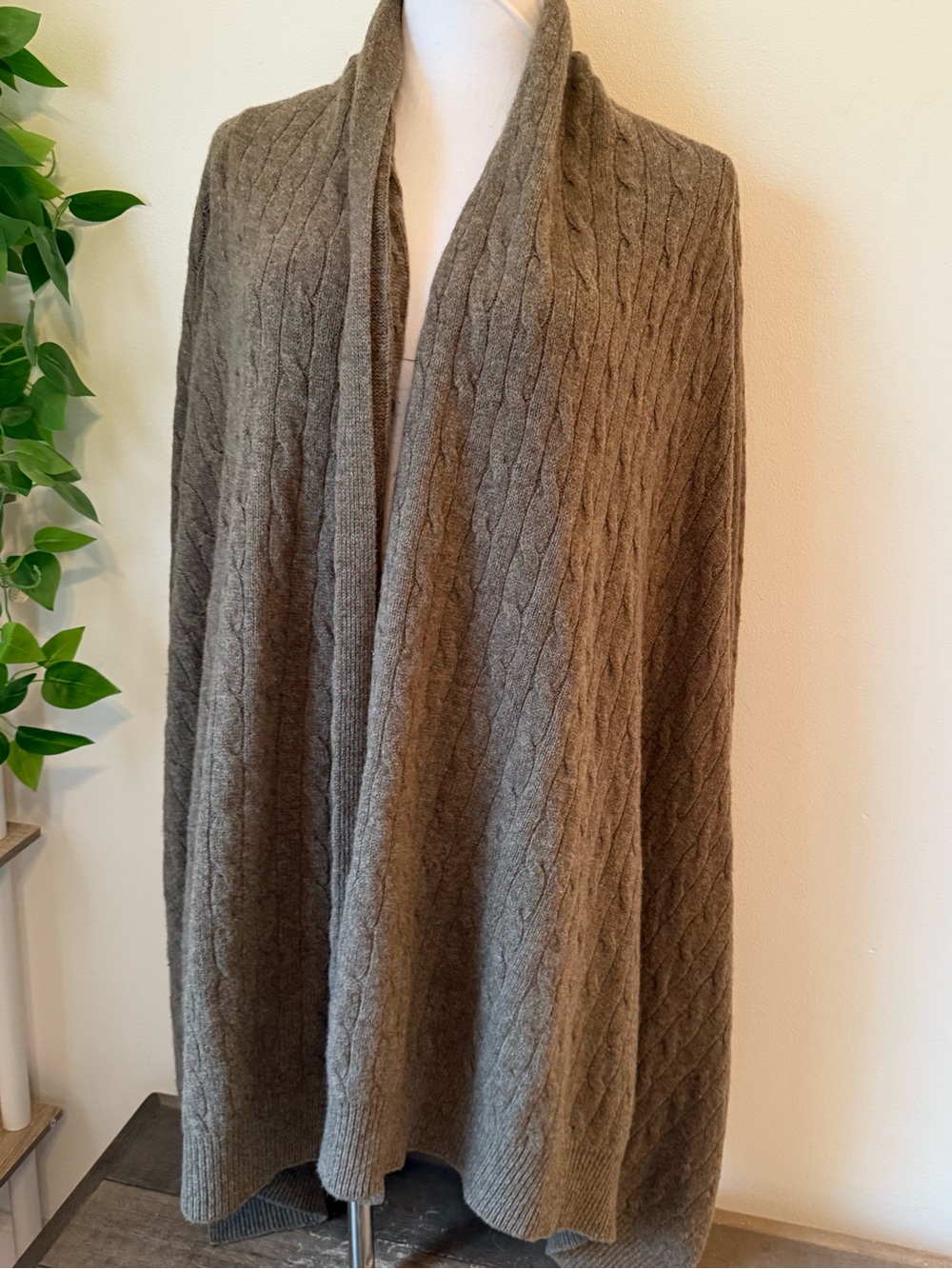 Ralph Lauren Cable Knit Shawl